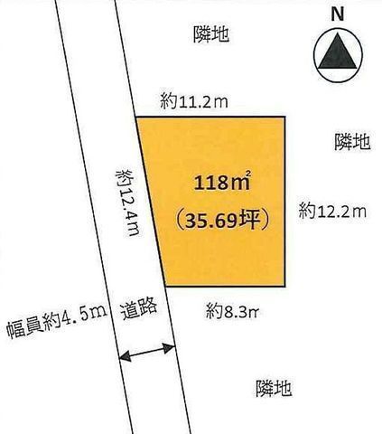 間取図/区画図:【土地35坪!建築条件無しですのでお好きなハウスメーカーで建築できます!】南西道路で陽当り良好!駅からほぼ平坦!コンビニ・セイムス徒歩9分以内!