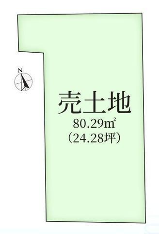 間取図/区画図:【駅徒歩8分!建築条件無しですのでお好きなハウスメーカーで建築できます!】コンビニ徒歩3分、ドラッグストア徒歩5分、小学校徒歩10分で生活便利!