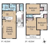間取図/区画図:【敷地30坪以上！採光重視の南向きで陽当たり良好！モデルハウスあります！】市街地の機能性に閑静な環境を併せ持つ魅力の立地さがみ野駅へのバス便豊富長期優良住宅認定物件