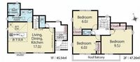 間取図/区画図:【敷地30坪以上！採光重視の南向きで陽当たり良好！モデルハウスあります！】市街地の機能性に閑静な環境を併せ持つ魅力の立地さがみ野駅へのバス便豊富長期優良住宅認定物件