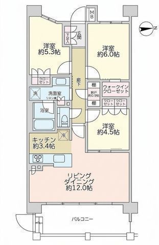 間取図/区画図:【屋上オーシャンビューテラスから湘南の海を一望！1階部分3LDK】茅ヶ崎駅平坦徒歩15分　ペット飼養可2026年11月一部リフォーム完了予定
